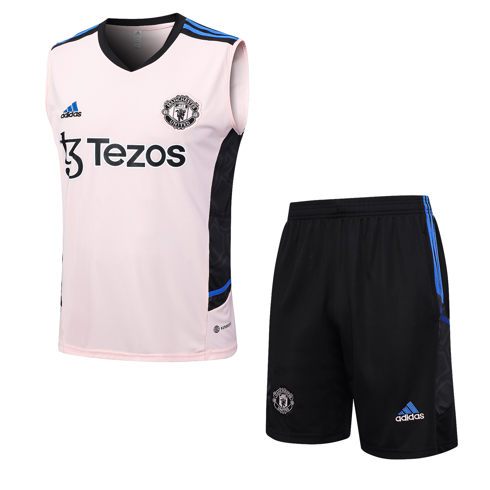 23-24 Manchester United Pink Player Vest Training Set